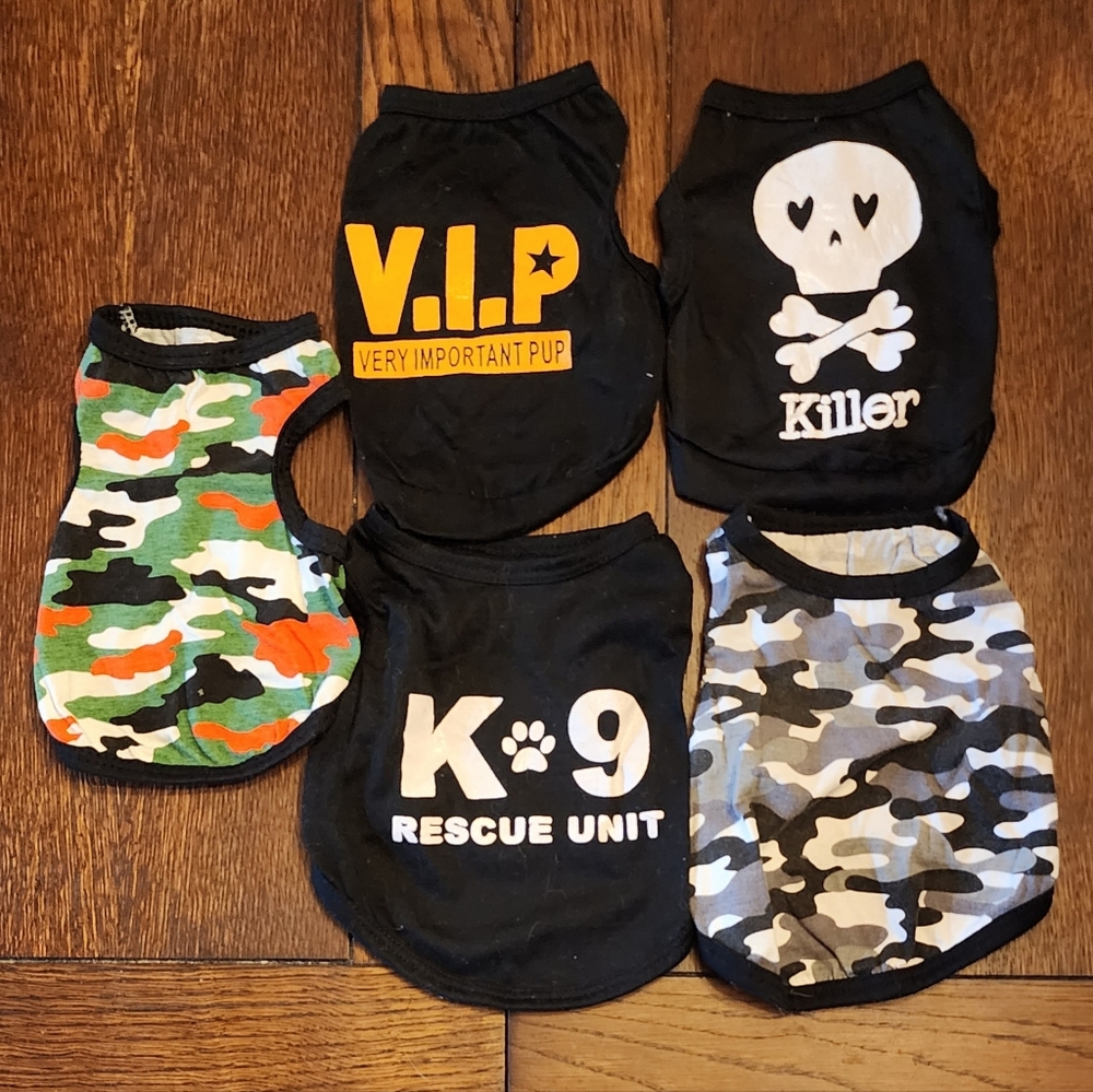 Variety of Dog Shirts